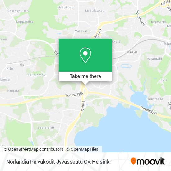 Norlandia Päiväkodit Jyvässeutu Oy map