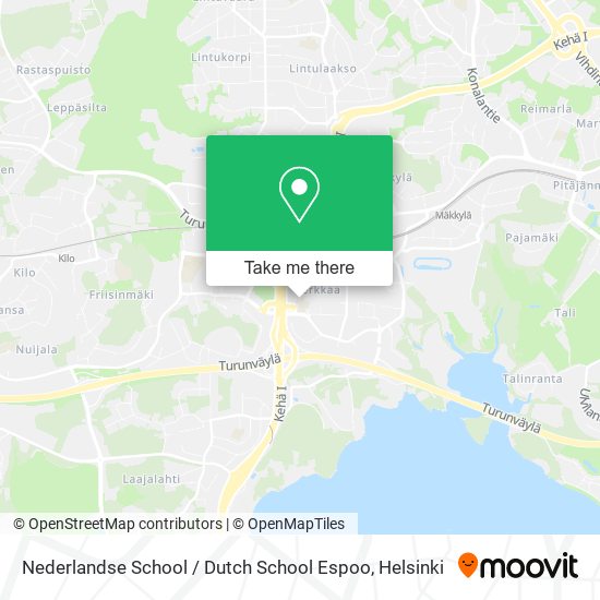 Nederlandse School / Dutch School Espoo map