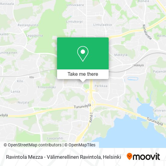 Ravintola Mezza - Välimerellinen Ravintola map