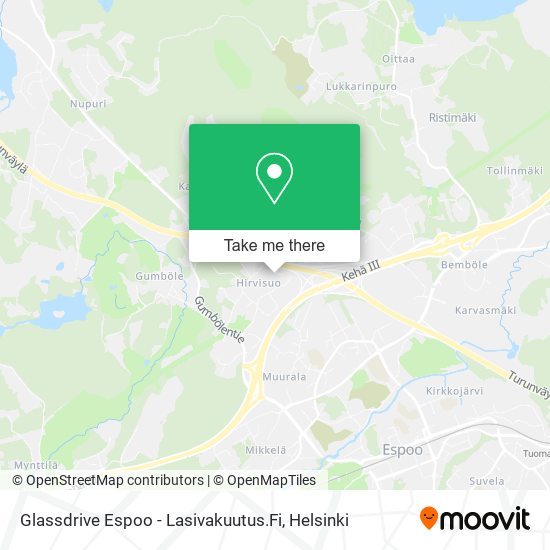 Glassdrive Espoo - Lasivakuutus.Fi map
