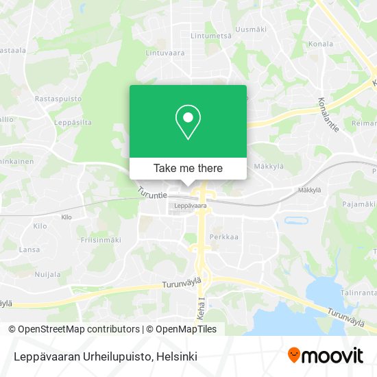 Leppävaaran Urheilupuisto map