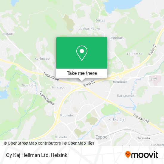 Oy Kaj Hellman Ltd map