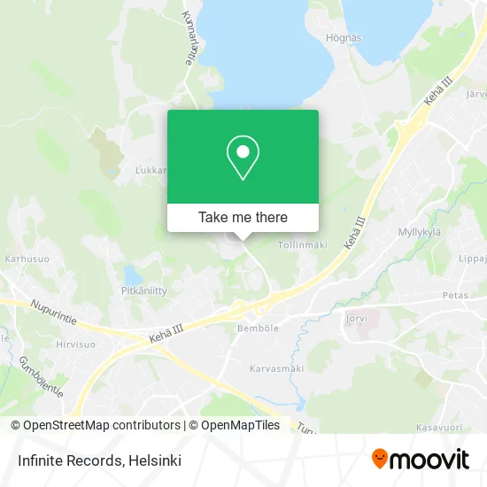 Infinite Records map