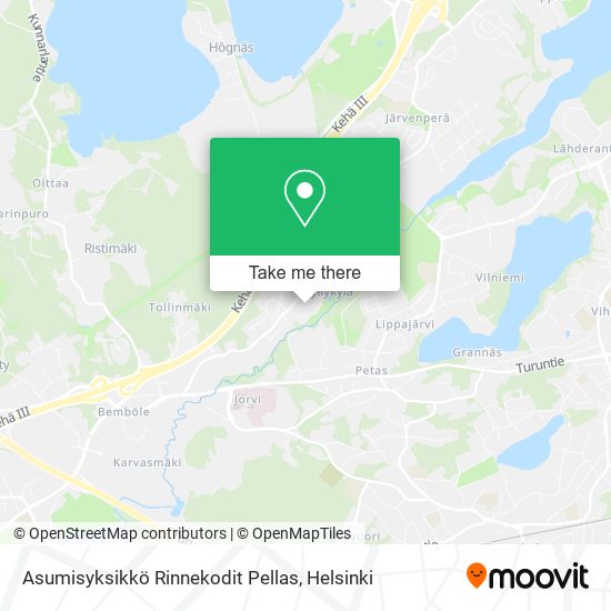 Asumisyksikkö Rinnekodit Pellas map