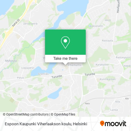 Espoon Kaupunki Viherlaakson koulu map