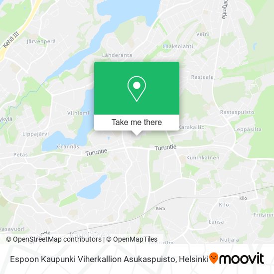 Espoon Kaupunki Viherkallion Asukaspuisto map