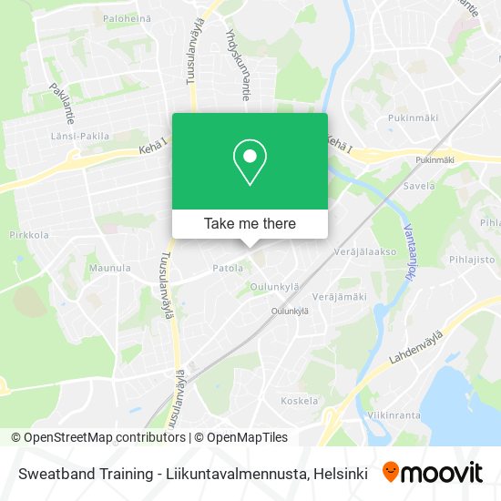 Sweatband Training - Liikuntavalmennusta map