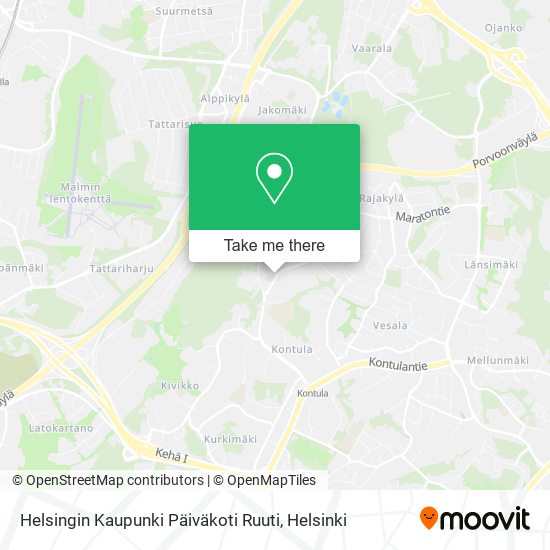 Helsingin Kaupunki Päiväkoti Ruuti map