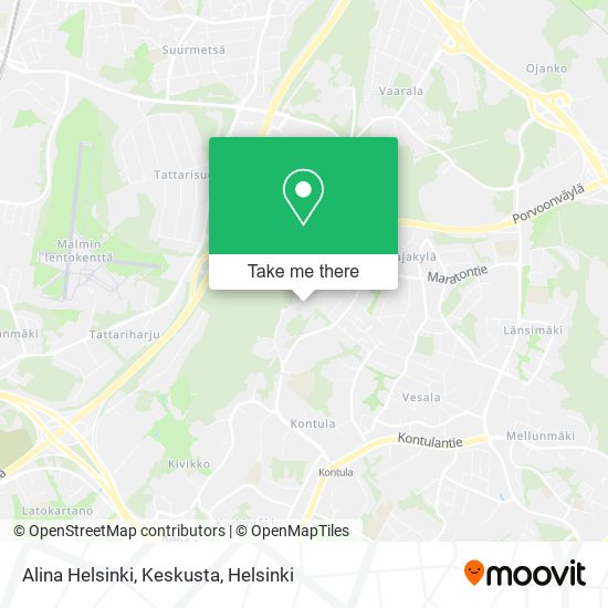 Alina Helsinki, Keskusta map