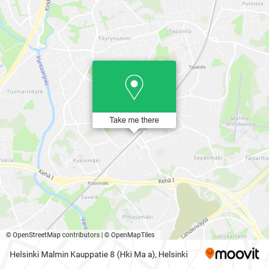 Helsinki Malmin Kauppatie 8 (Hki Ma a) map