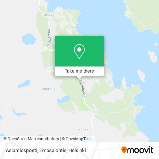 Asiamiesposti, Emäsalontie map