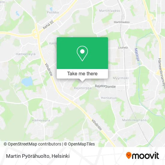 Martin Pyörähuolto map