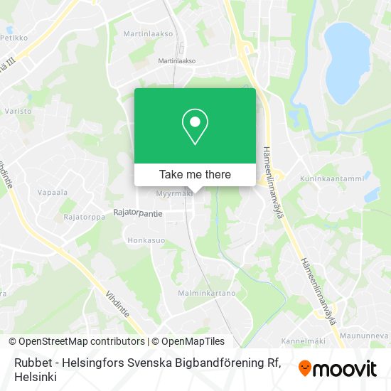 Rubbet - Helsingfors Svenska Bigbandförening Rf map