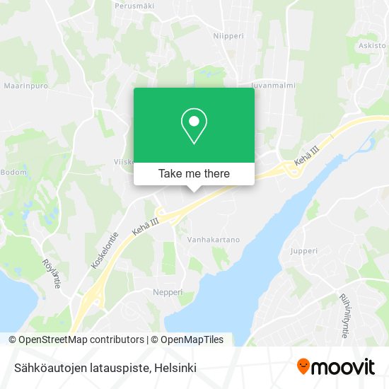 Sähköautojen latauspiste map