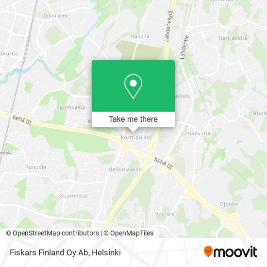 Fiskars Finland Oy Ab map