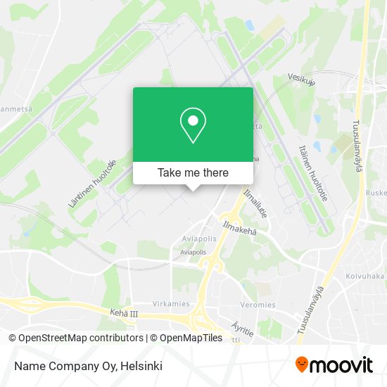 Name Company Oy map