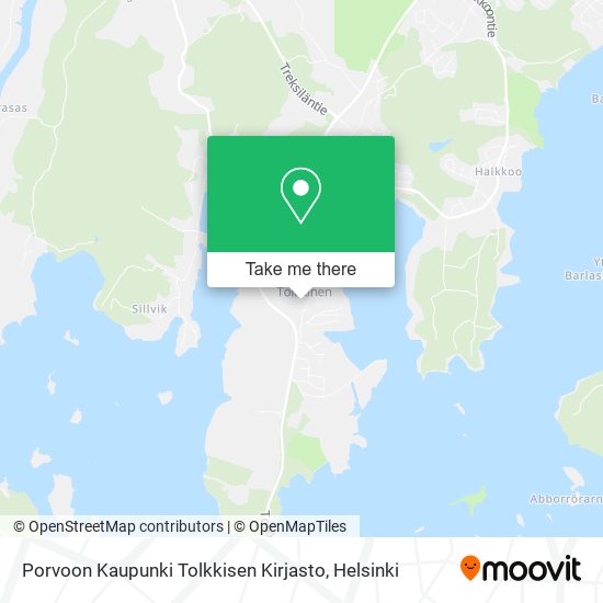 Porvoon Kaupunki Tolkkisen Kirjasto map