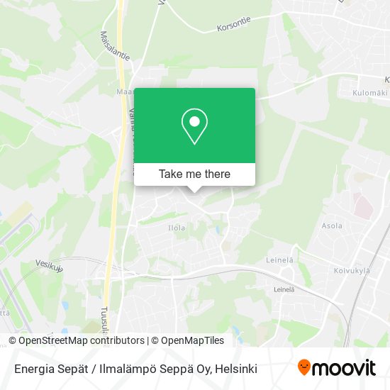 Energia Sepät / Ilmalämpö Seppä Oy map