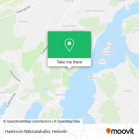 Haikkoon Näköalakallio map