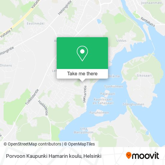 Porvoon Kaupunki Hamarin koulu map