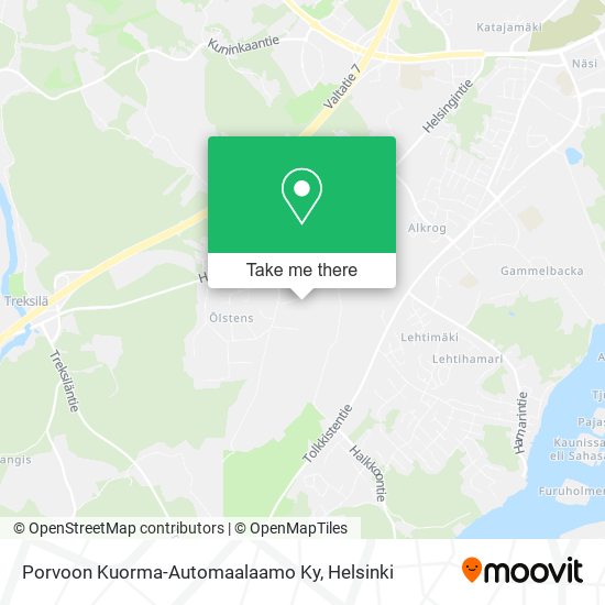 Porvoon Kuorma-Automaalaamo Ky map