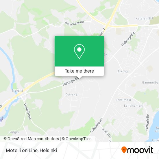 Motelli on Line map