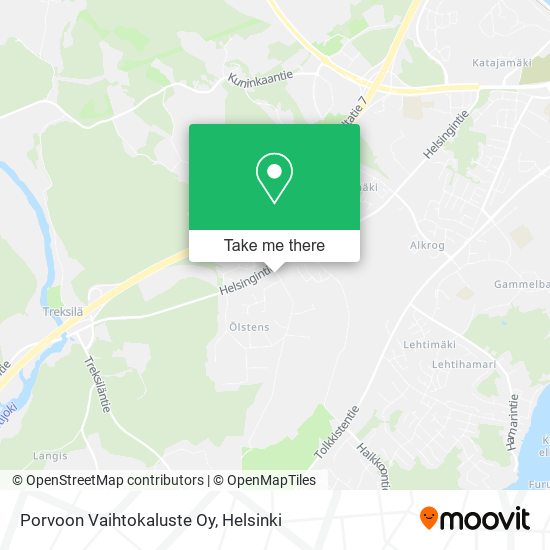 Porvoon Vaihtokaluste Oy map