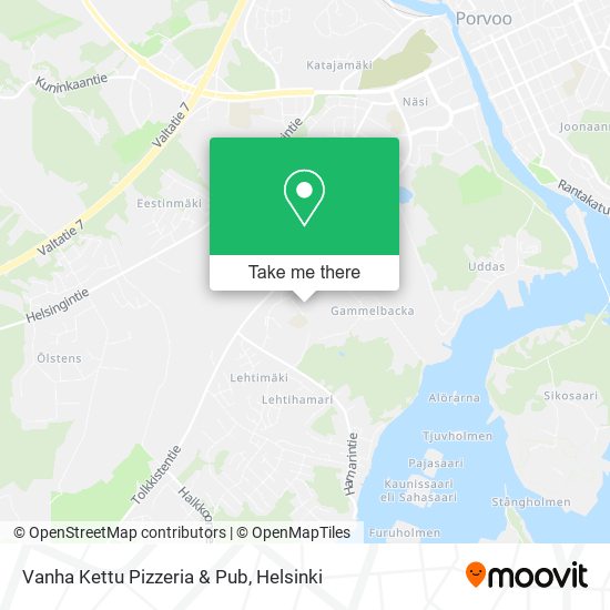 Vanha Kettu Pizzeria & Pub map