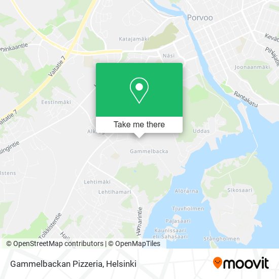 Gammelbackan Pizzeria map