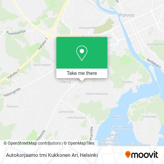 Autokorjaamo tmi Kukkonen Ari map