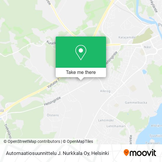 Automaatiosuunnittelu J. Nurkkala Oy map