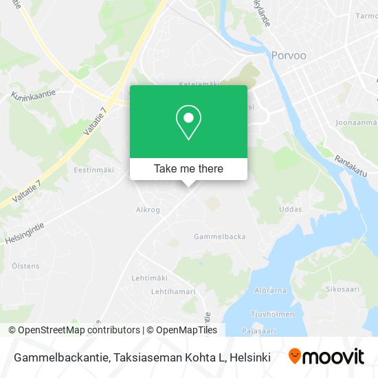 Gammelbackantie, Taksiaseman Kohta L map