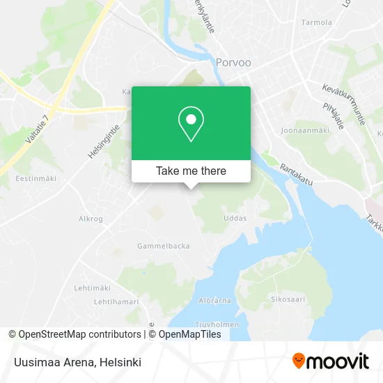 Uusimaa Arena map