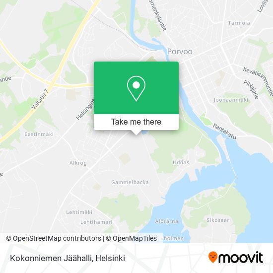 Kokonniemen Jäähalli map