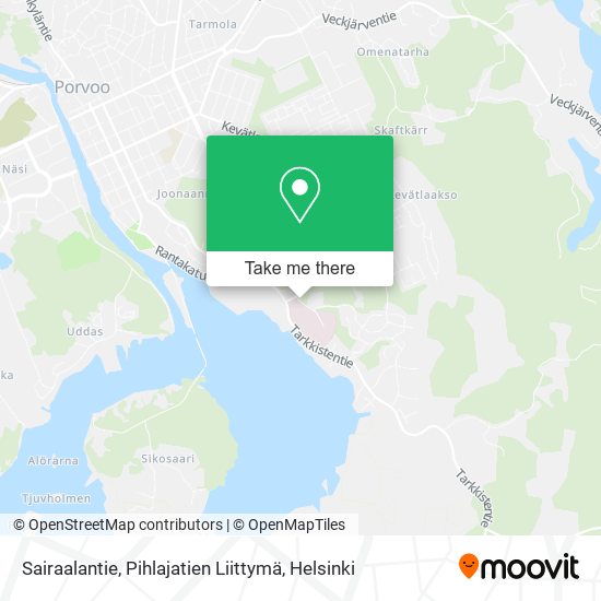 Sairaalantie, Pihlajatien Liittymä map