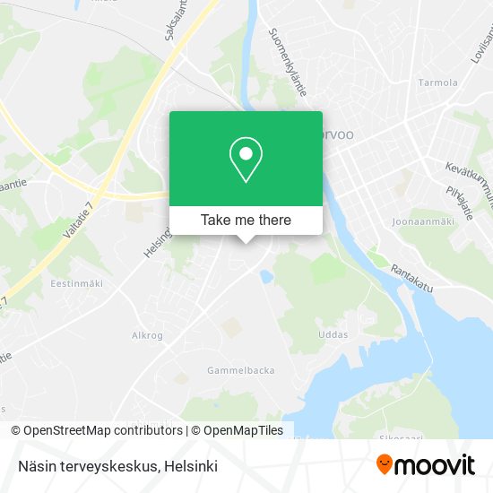 Näsin terveyskeskus map