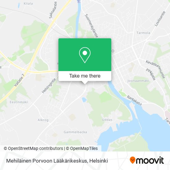 Mehiläinen Porvoon Lääkärikeskus map