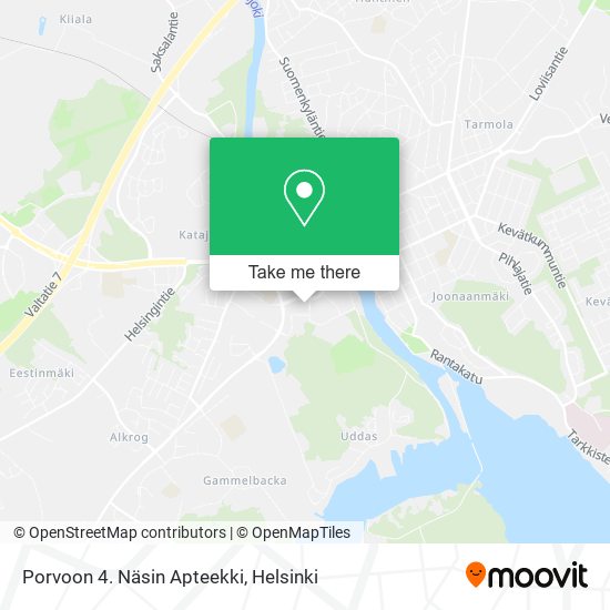 Porvoon 4. Näsin Apteekki map