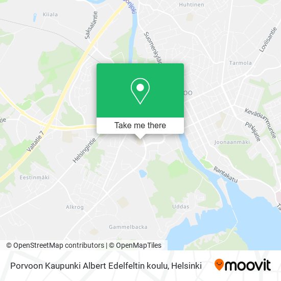 Porvoon Kaupunki Albert Edelfeltin koulu map