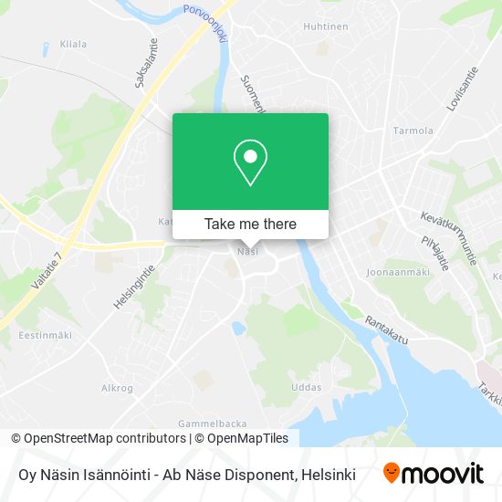 Oy Näsin Isännöinti - Ab Näse Disponent map