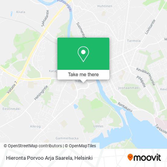 Hieronta Porvoo Arja Saarela map