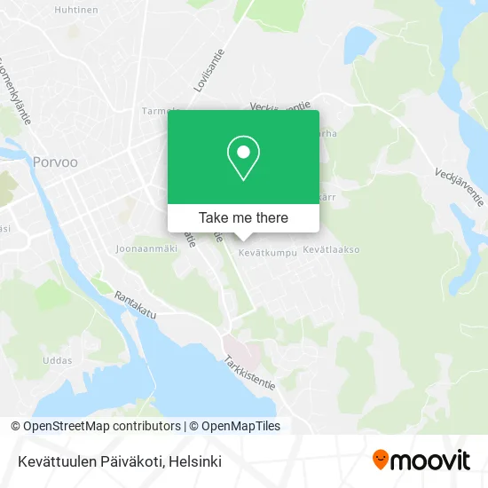Kevättuulen Päiväkoti map