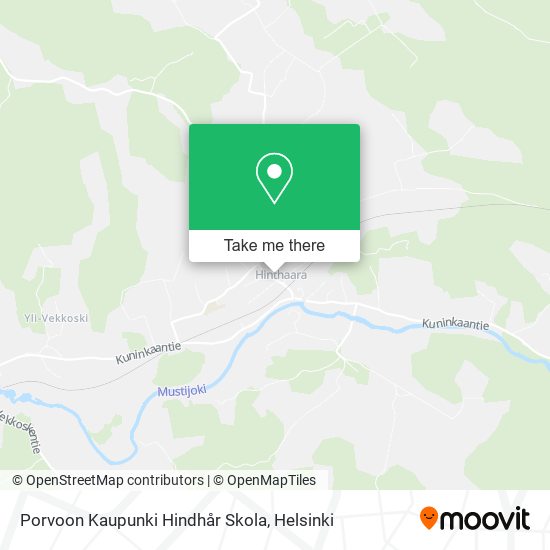 Porvoon Kaupunki Hindhår Skola map