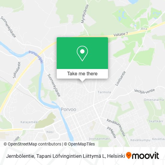 Jernbölentie, Tapani Löfvingintien Liittymä L map