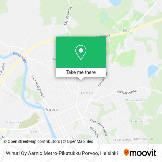 Wihuri Oy Aarnio Metro-Pikatukku Porvoo map