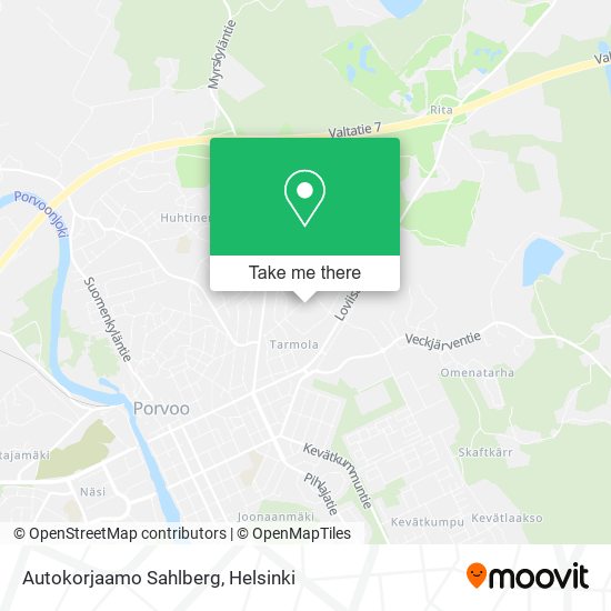 Autokorjaamo Sahlberg map