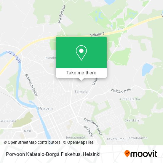 Porvoon Kalatalo-Borgå Fiskehus map