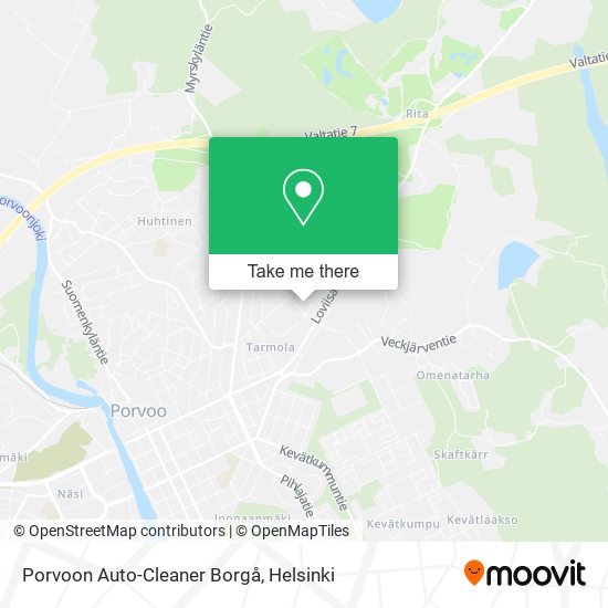 Porvoon Auto-Cleaner Borgå map