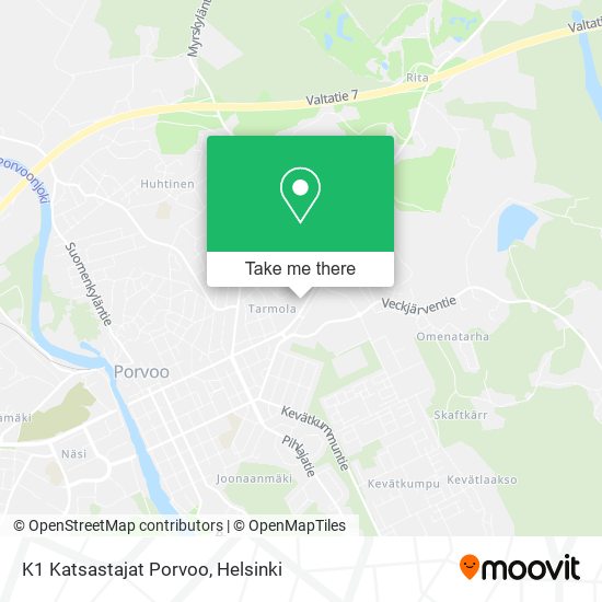 K1 Katsastajat Porvoo map