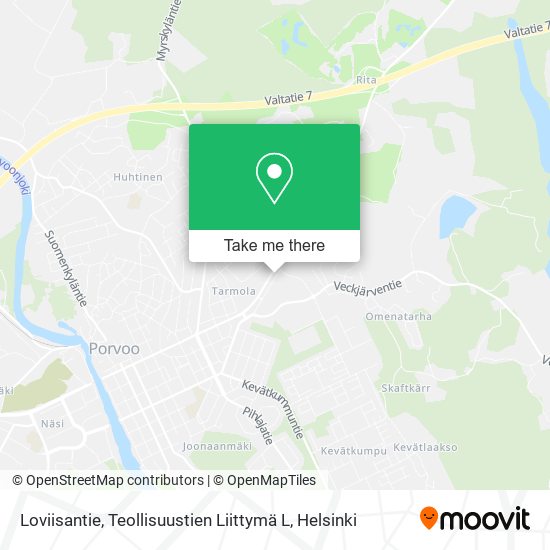 Loviisantie, Teollisuustien Liittymä L map